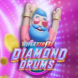 Hyper Strike Diamond Drums logo by Gameburger Studios at B7 Casino